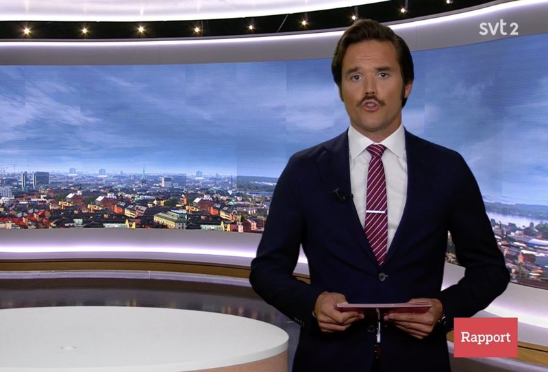 Niklas Sobieski gick ut med rättelsen i Rapport på onsdagen. Skärmavbild: SVT Niklas Sobieski gick ut med rättelsen i Rapport på onsdagen. Skärmavbild: SVT
